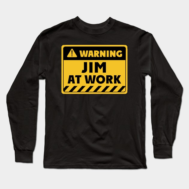 Jim at work Long Sleeve T-Shirt by EriEri